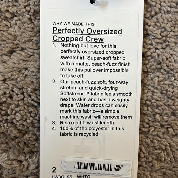 Softstreme Perfectly Oversized Cropped Crew - Picture 2 of 3